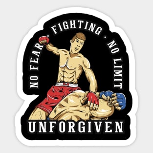 unforgiven fighting Sticker